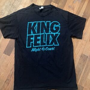 Felix Hernandez King Felix Night Court Seattle Mariners T-Shirt Large medium